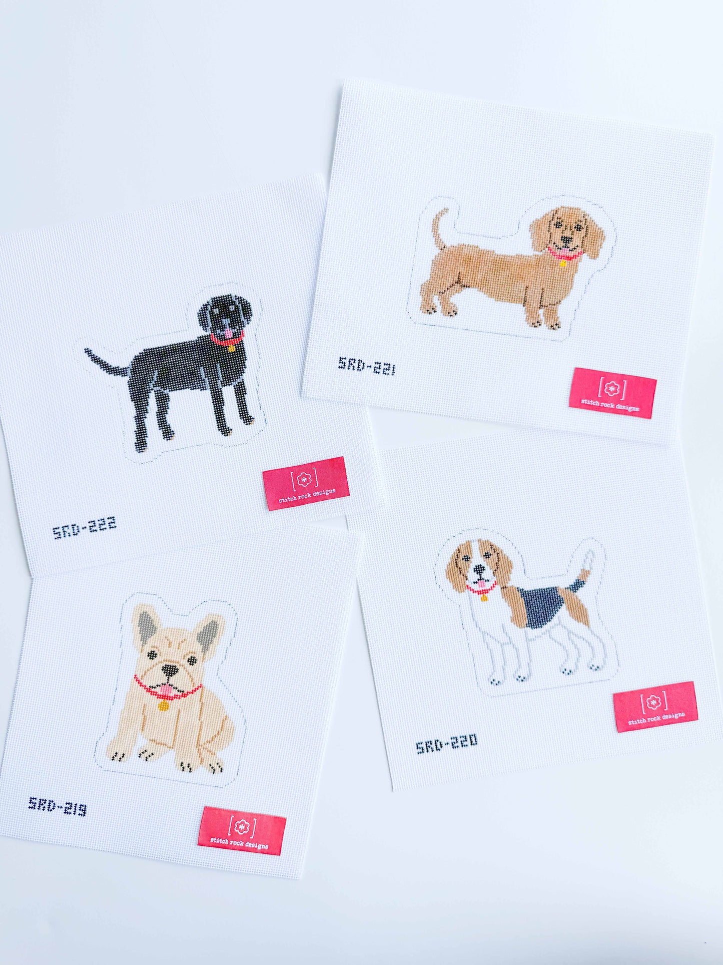 Beagle, Black Labrador, Dachshund, French Bulldog