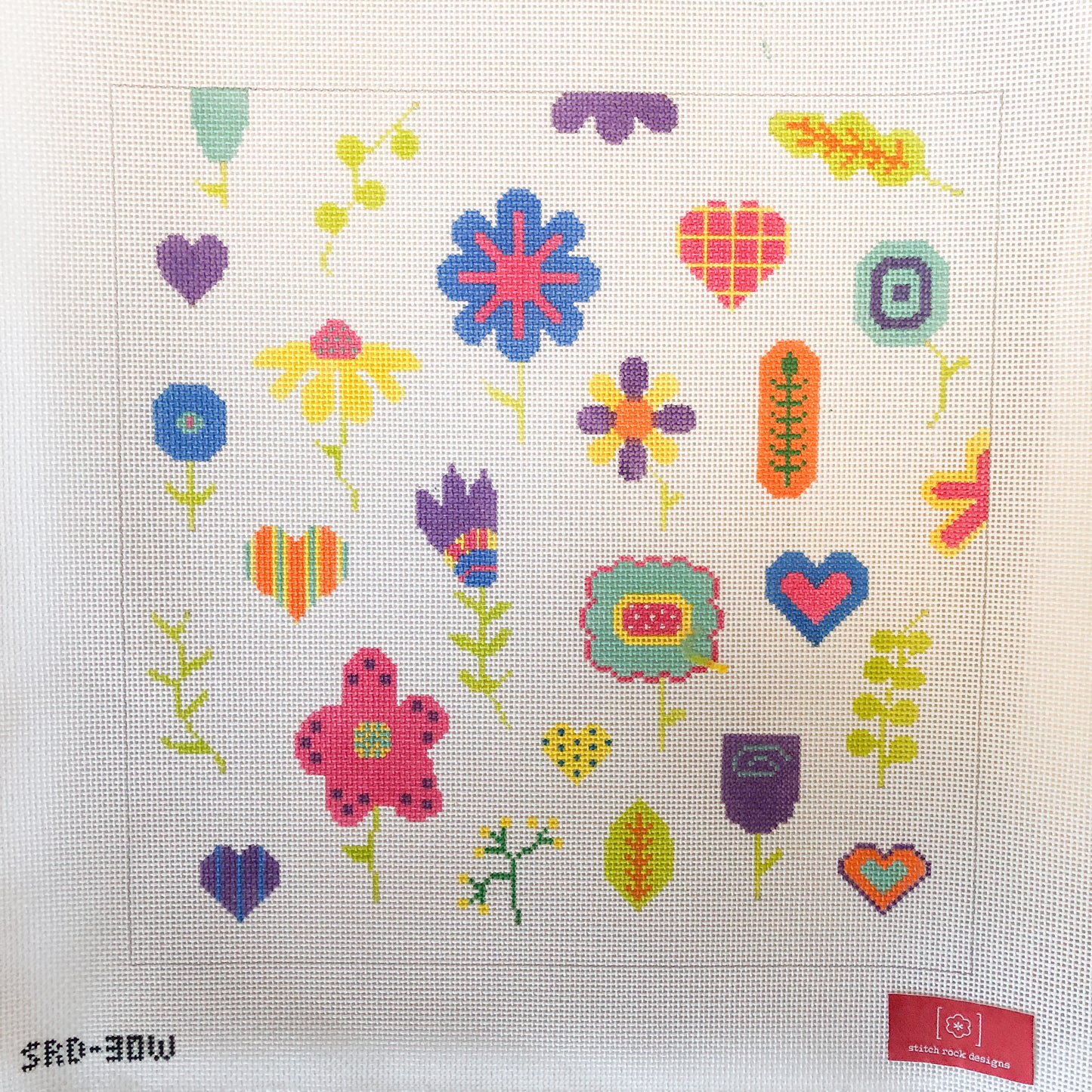 Scandinavian Floral Pillow- Imperfection