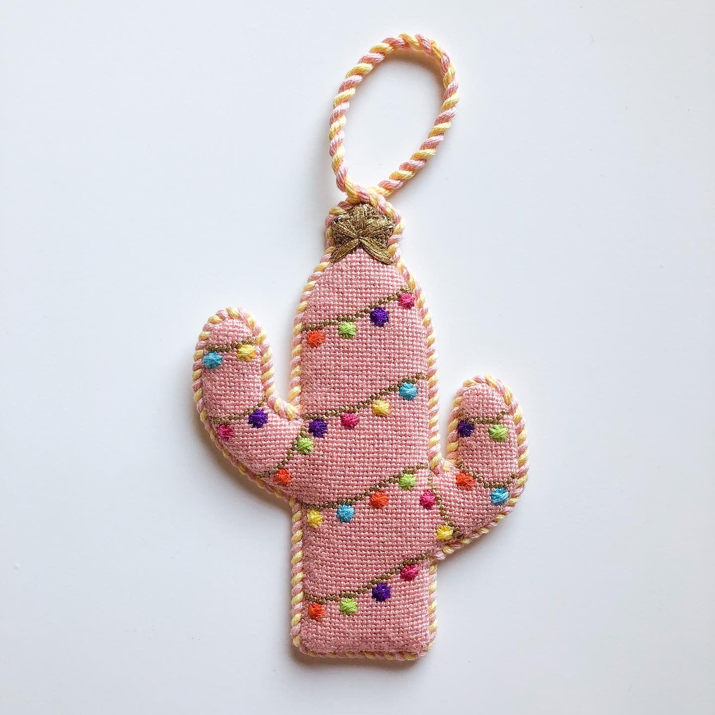 Pink Cactus Ornament