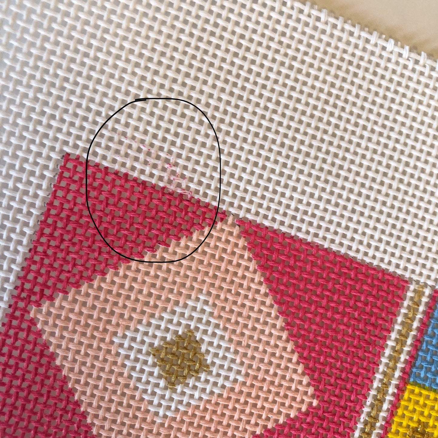 Turkish Geometric Pillow- Imperfection (Paint)