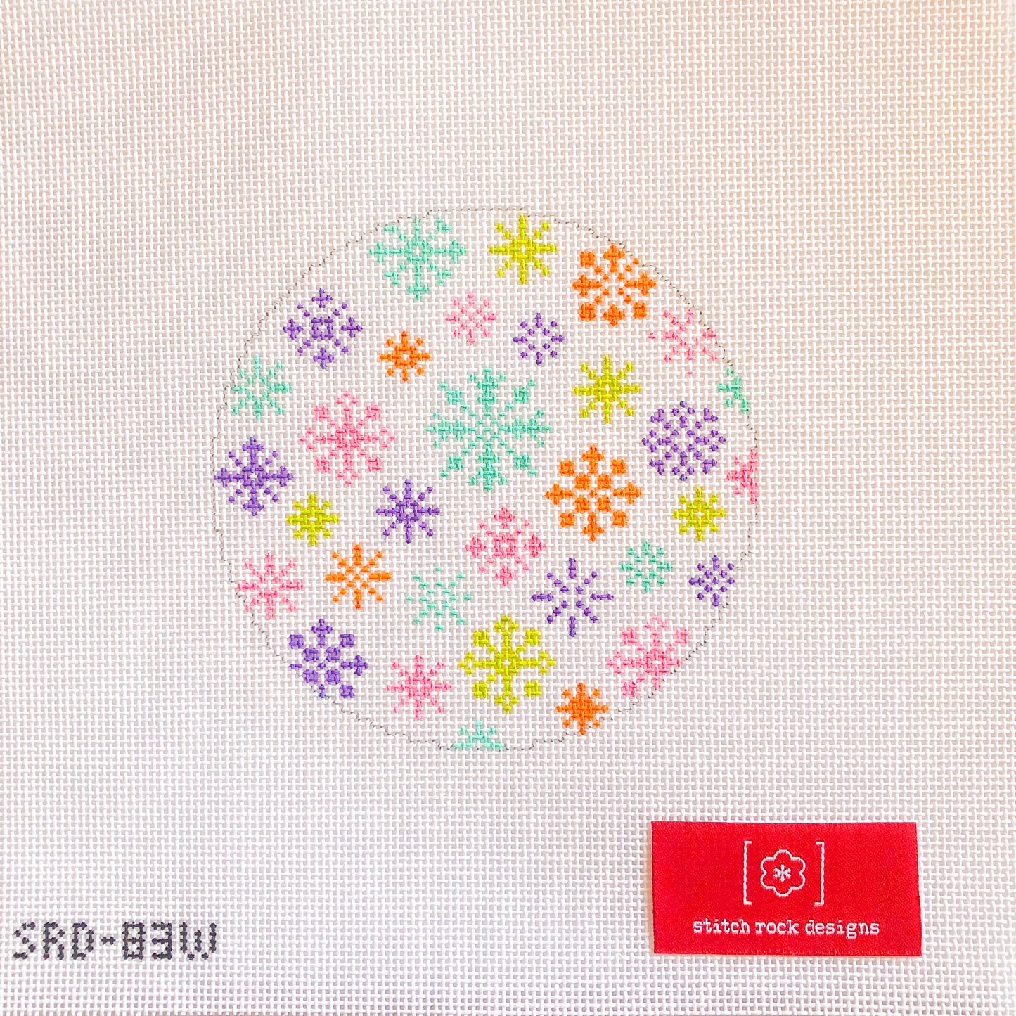 Scattered Snowflakes Ornament - White