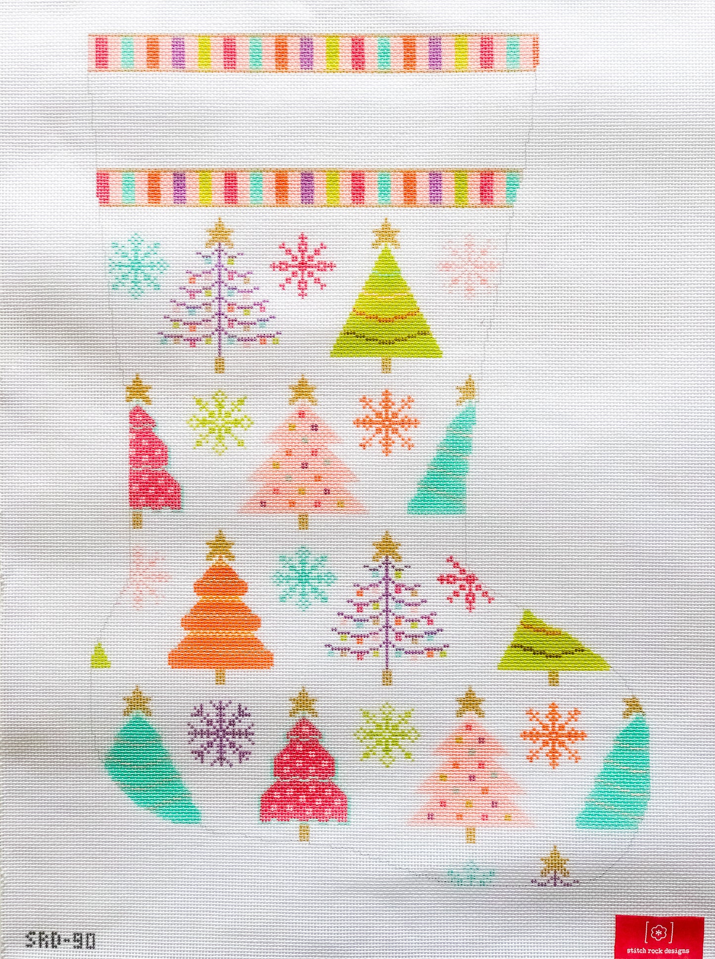 Whimsical Trees Stocking