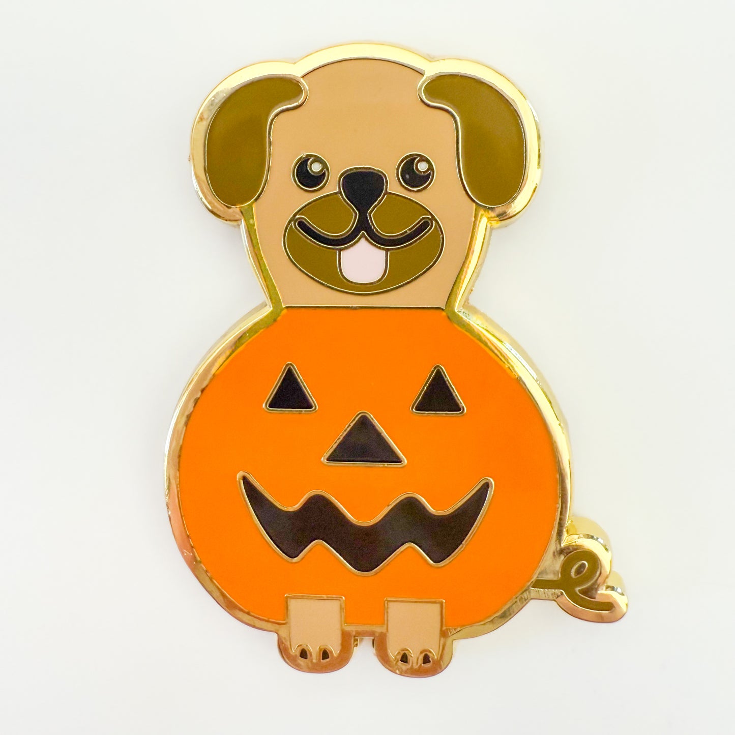 Pug in a Pumpkin Needle Minder