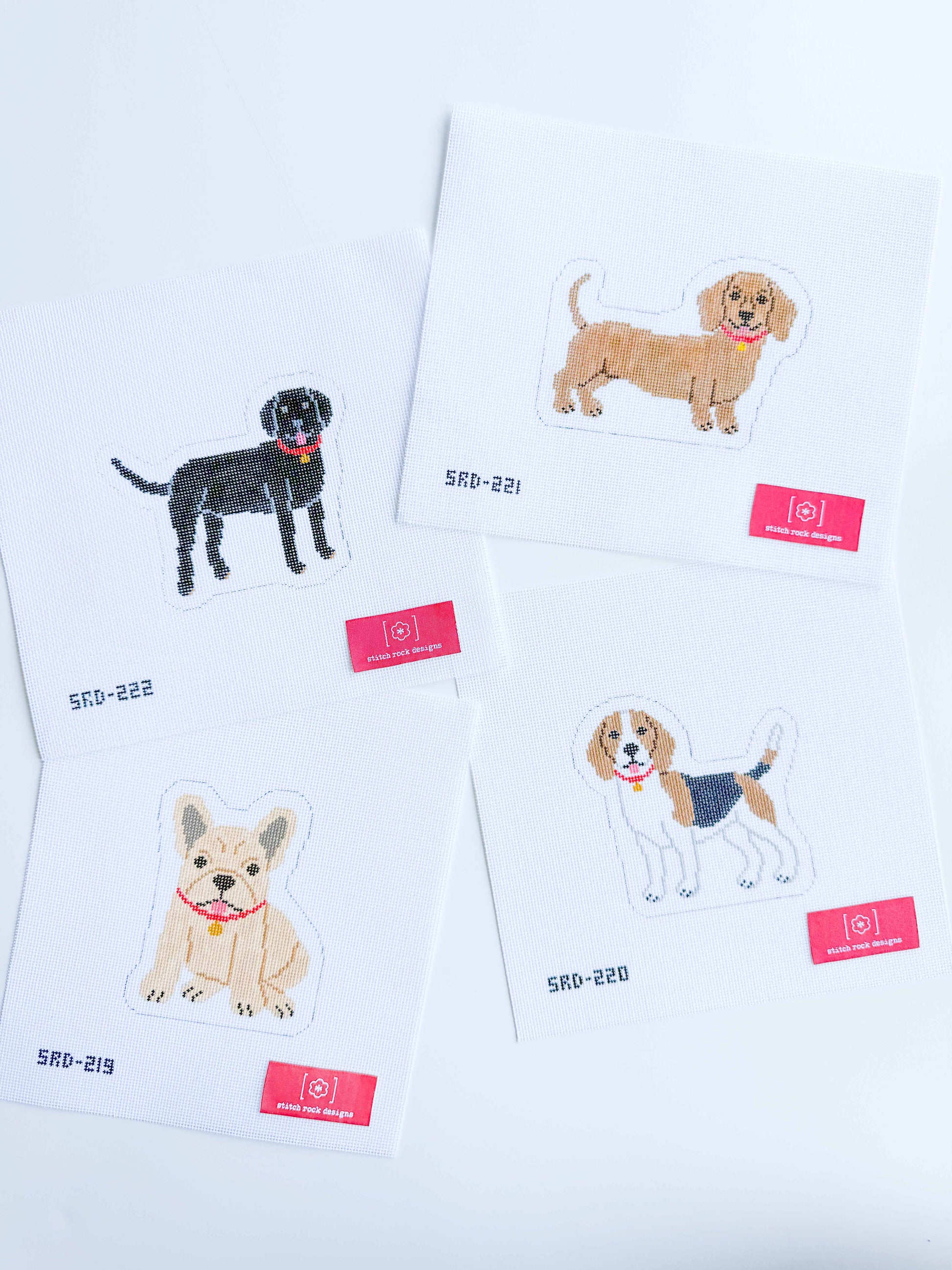 Beagle, Black Labrador, Dachshund, French Bulldog