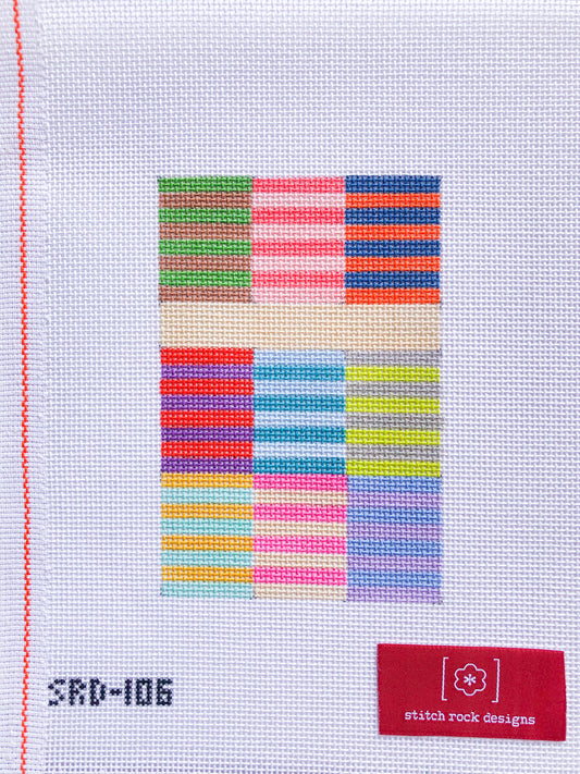 Color Block Stripes Passport Cover