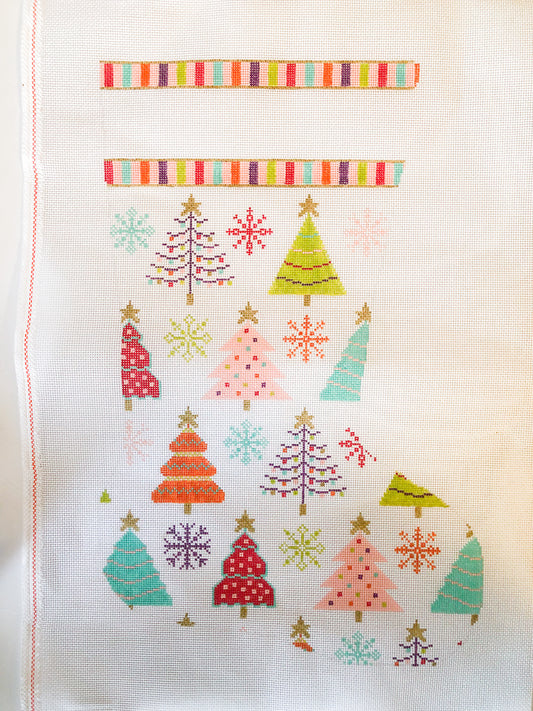 Whimsical Trees Stocking- Master Copy- Secondary Version