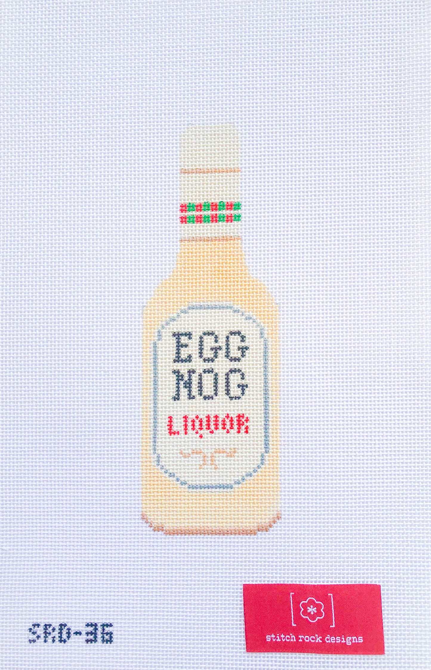 Eggnog Liquor Bottle Ornament